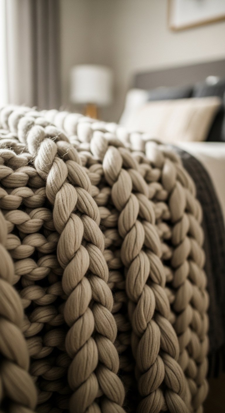 Add a Chunky Knit Throw