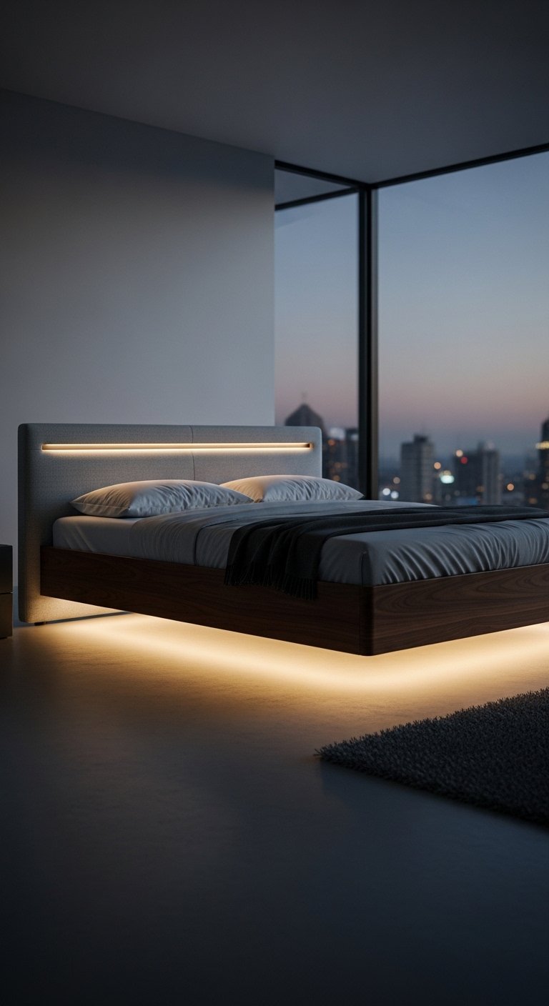 Bed Frame Integrated Lighting