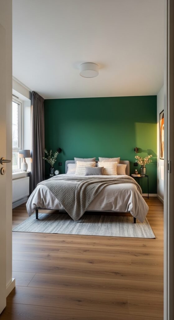 Bold Accent Wall Bedroom