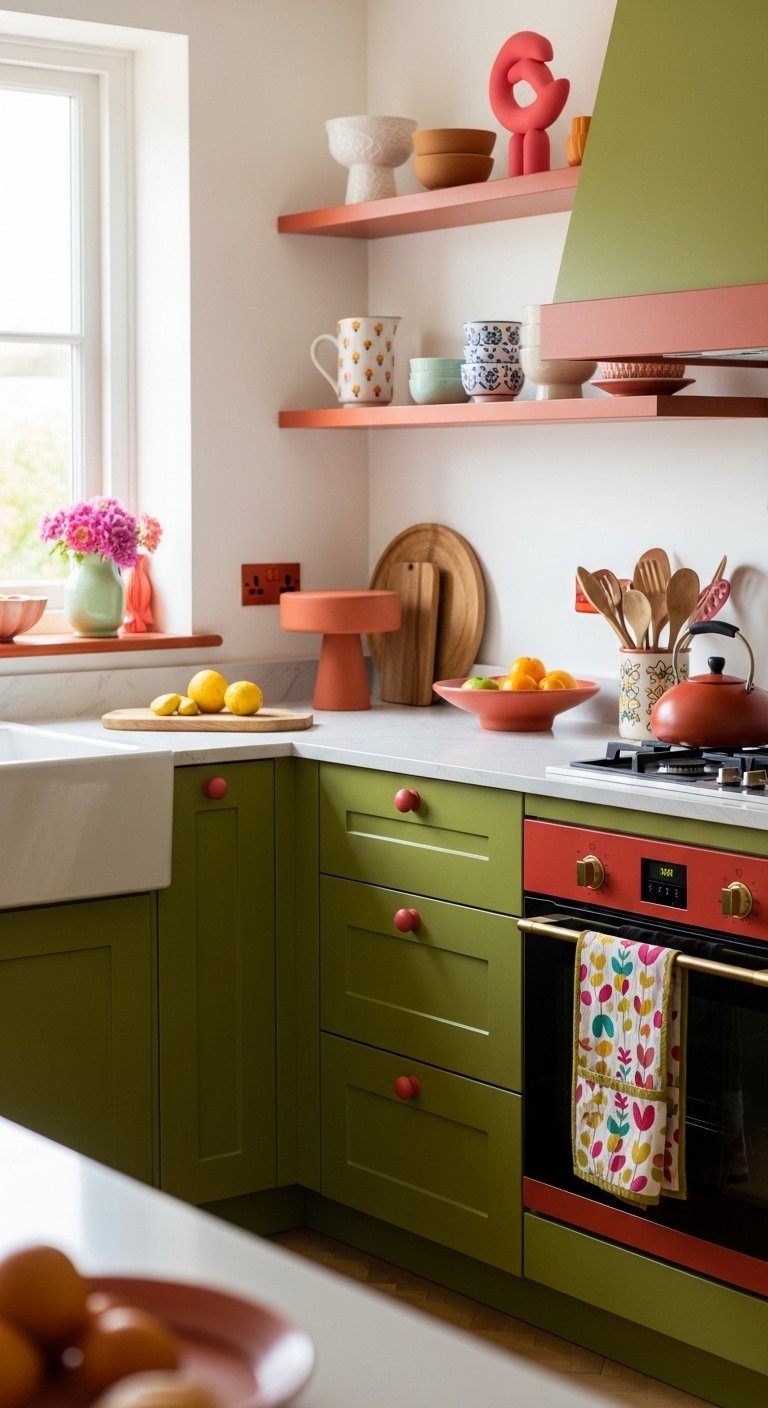 Colorful Kitchens That Break the Rules
