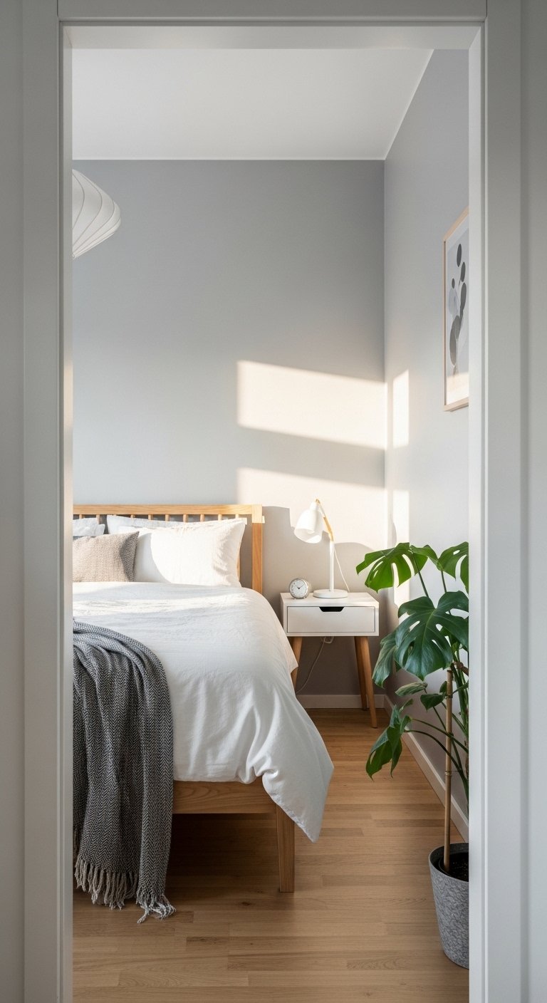 Decluttered Minimal Bedroom