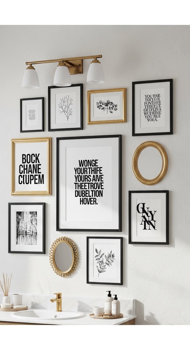 Gallery Wall (Yes, Even in a Bathroom)