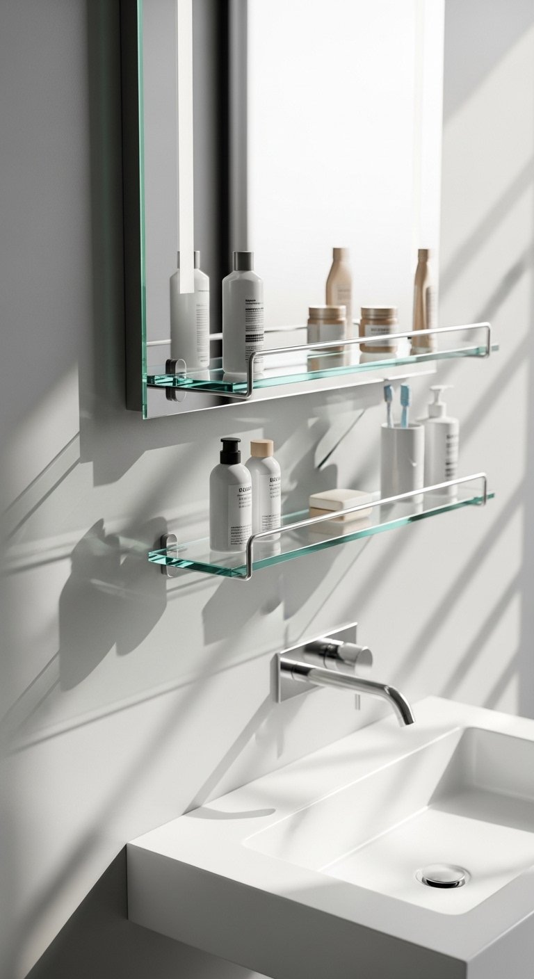 Glass Wall Shelving