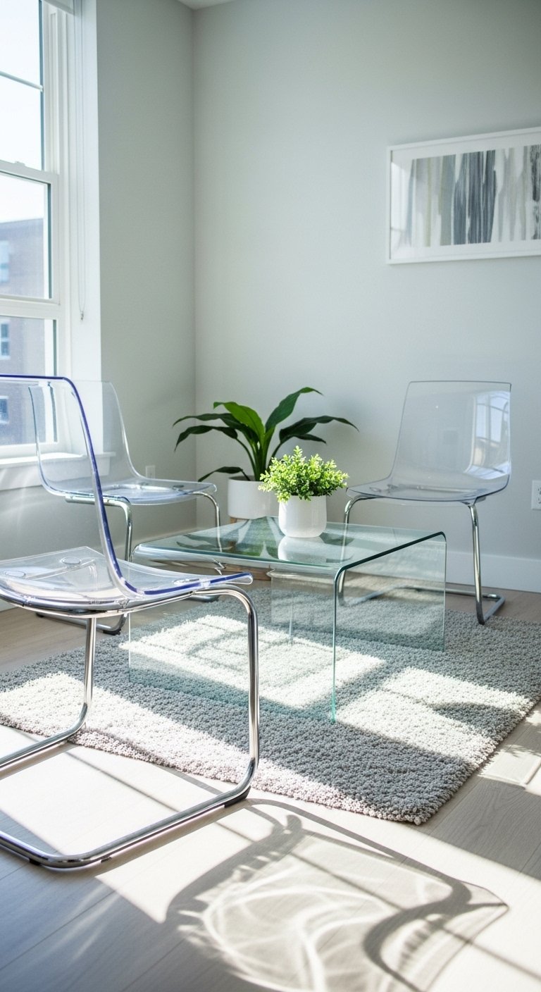 Glass and Transparent Furniture
