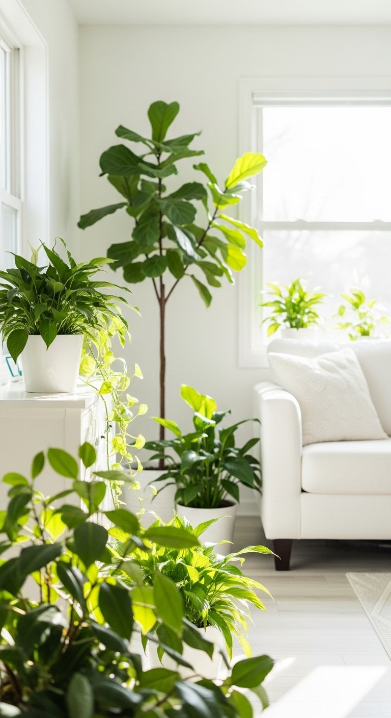 Greenery in White Room