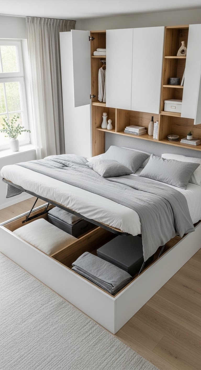 Hidden Storage Bedroom