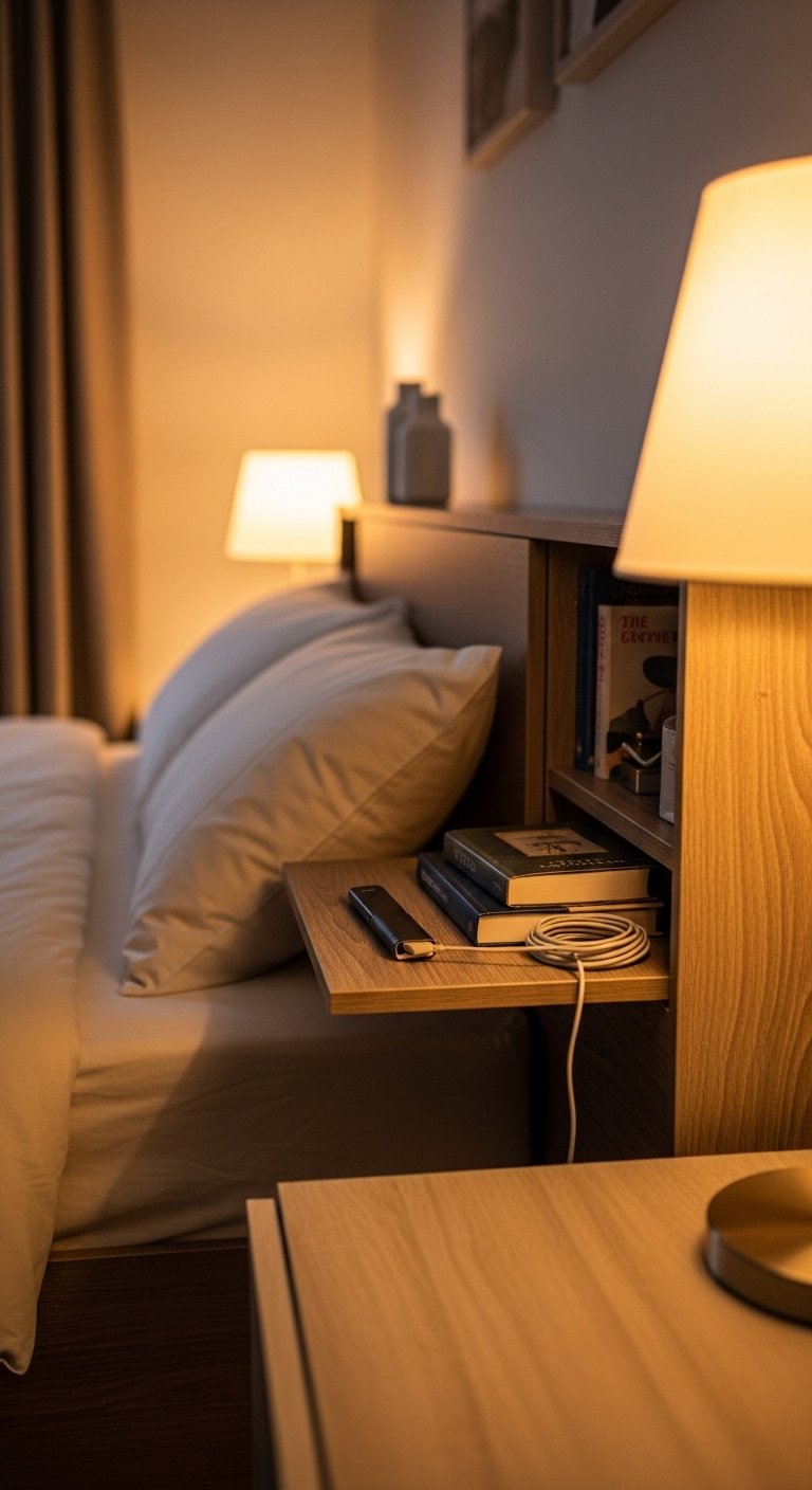 Hidden Storage Headboard