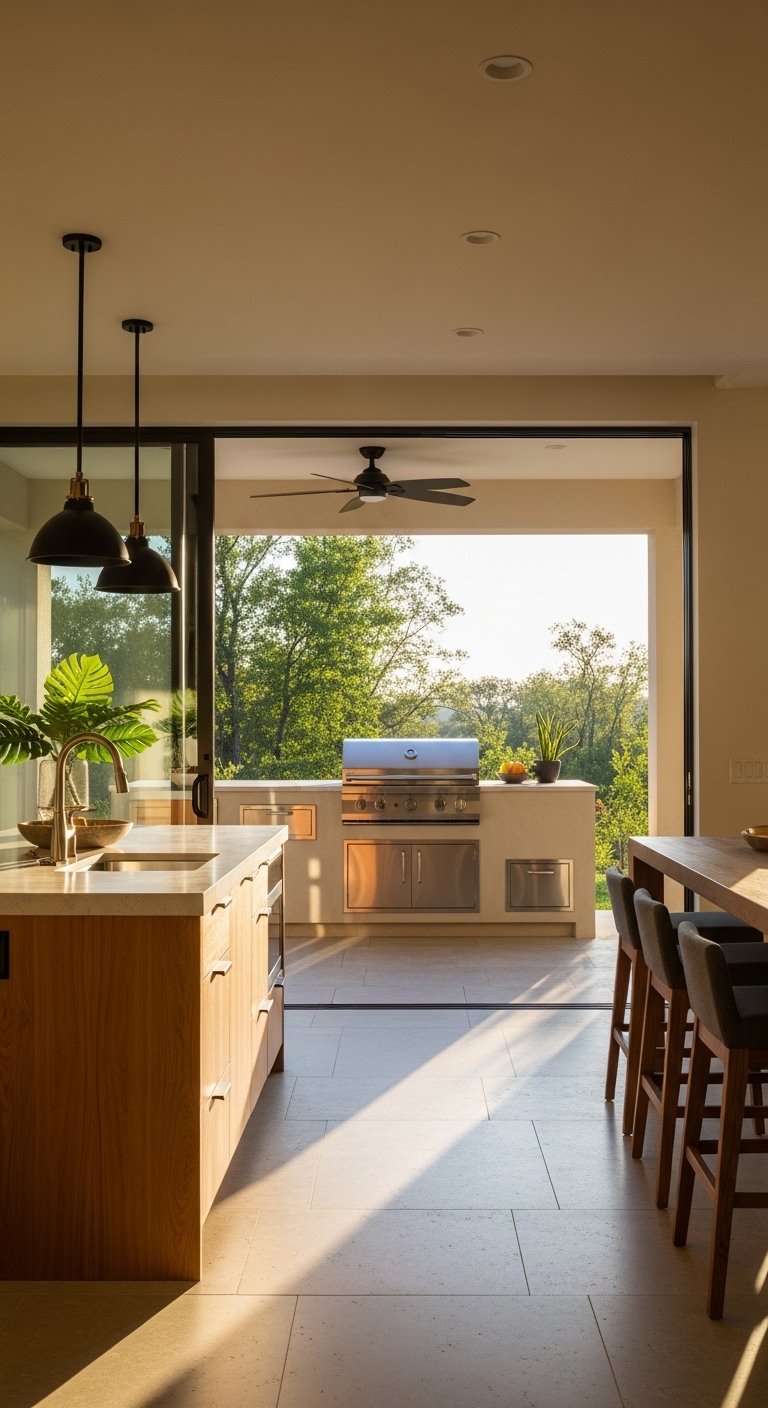 Indoor–Outdoor Kitchen