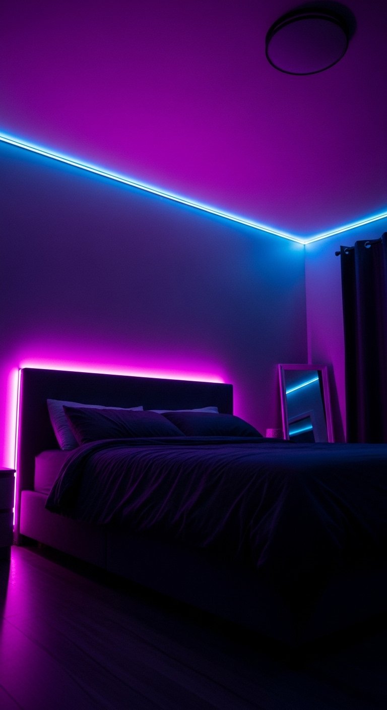 LED Light Aesthetic Setup