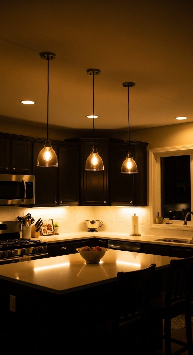 Layered Kitchen Lighting