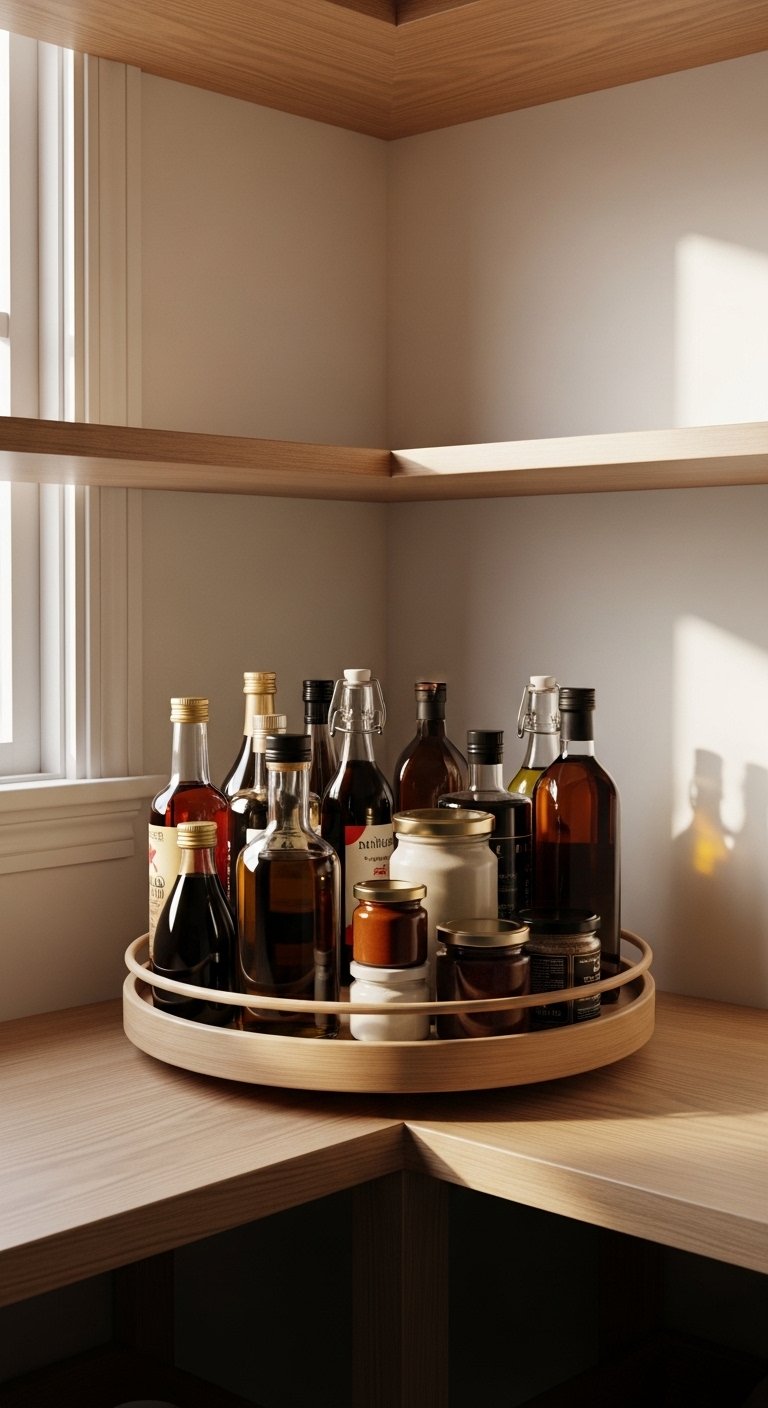 Lazy Susans for Awkward Corners
