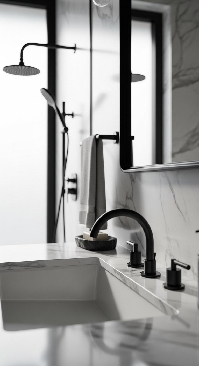 Matte Black Fixtures
