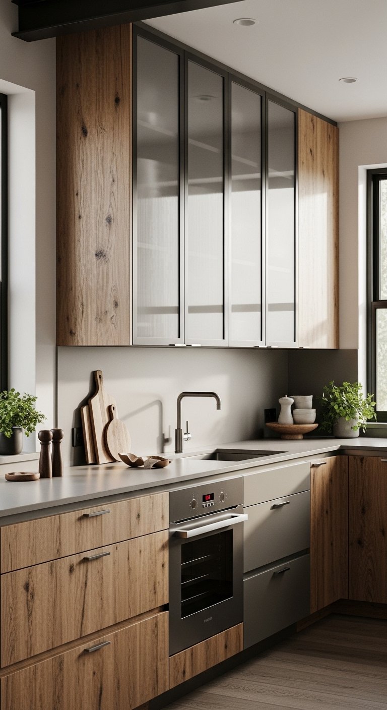 Mixed Material Cabinets