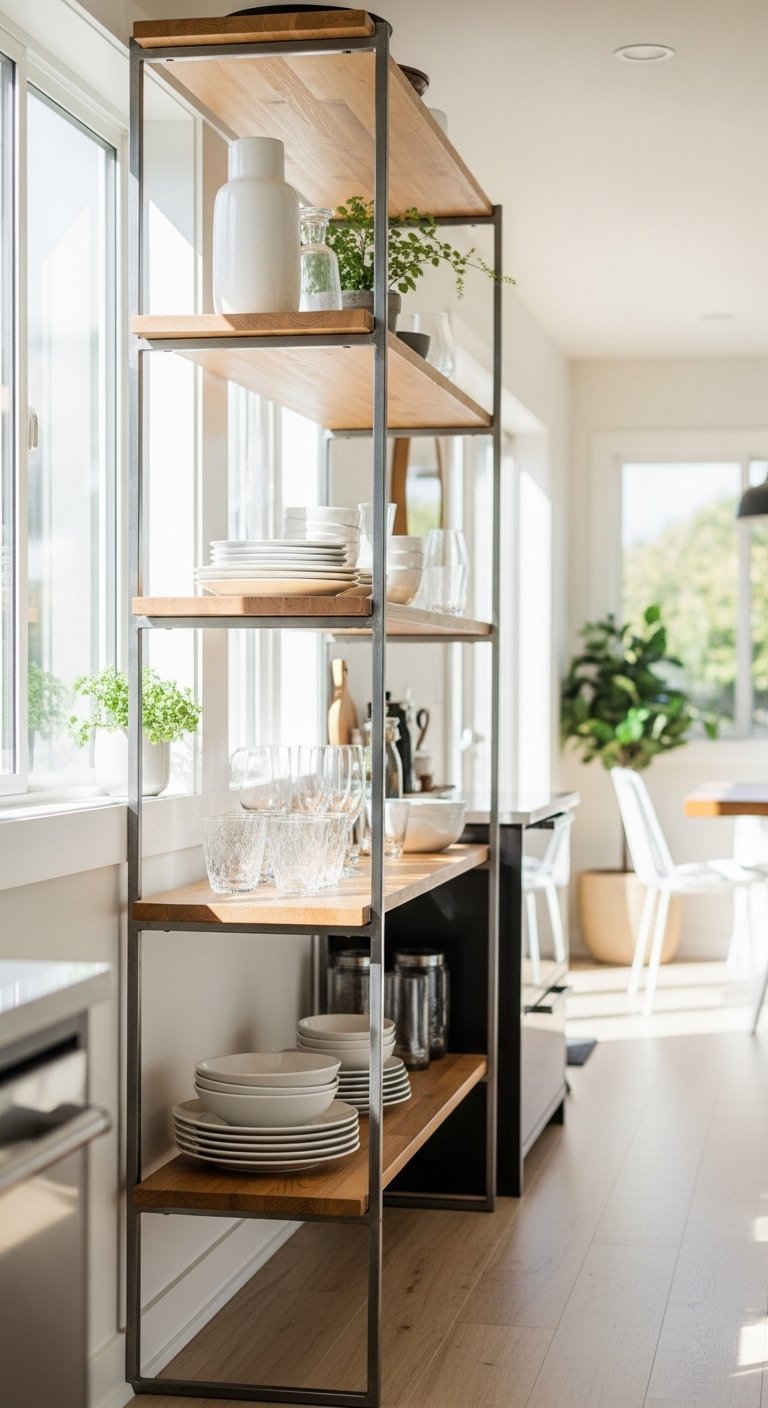 Open Shelving for a Light, Airy Feel