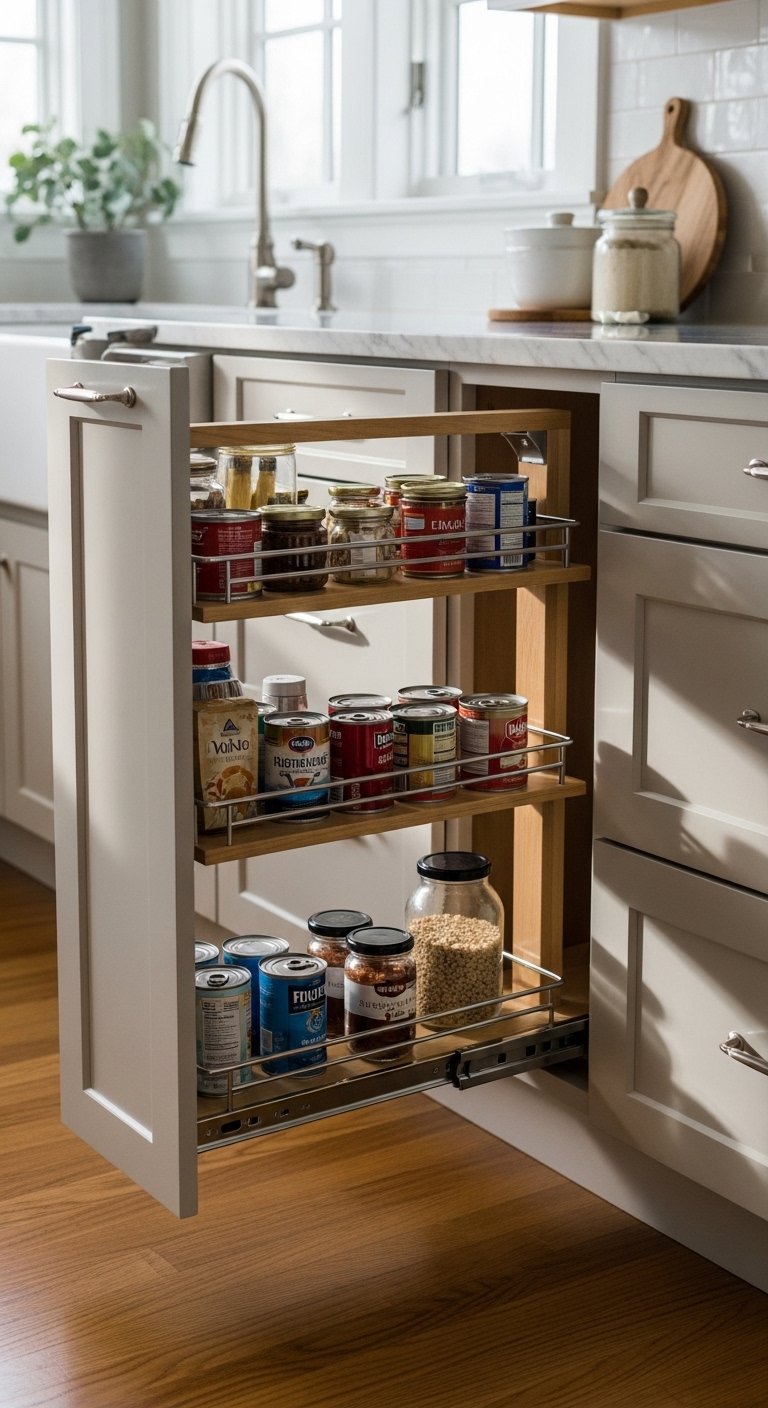 pull-out pantry cabinet
