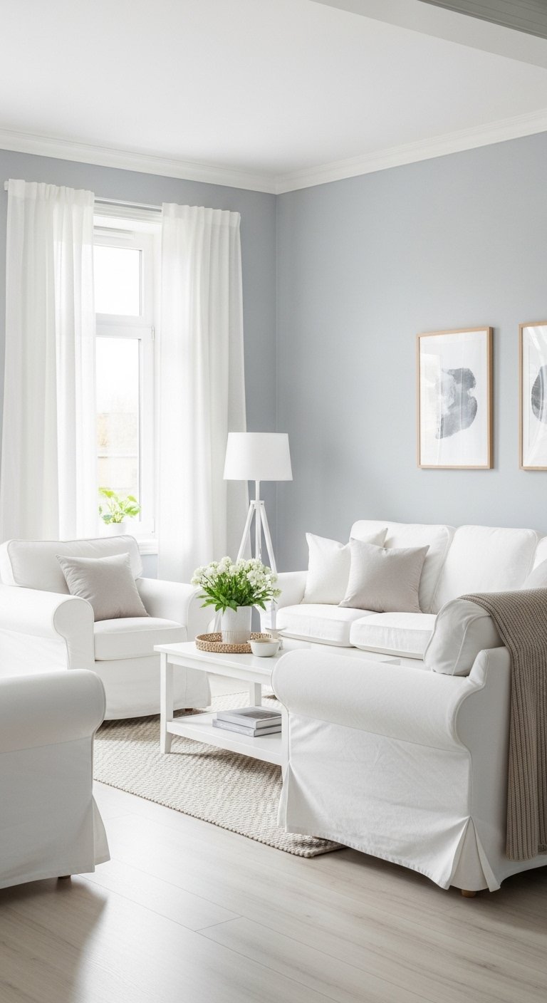 Soft Gray + White Combo