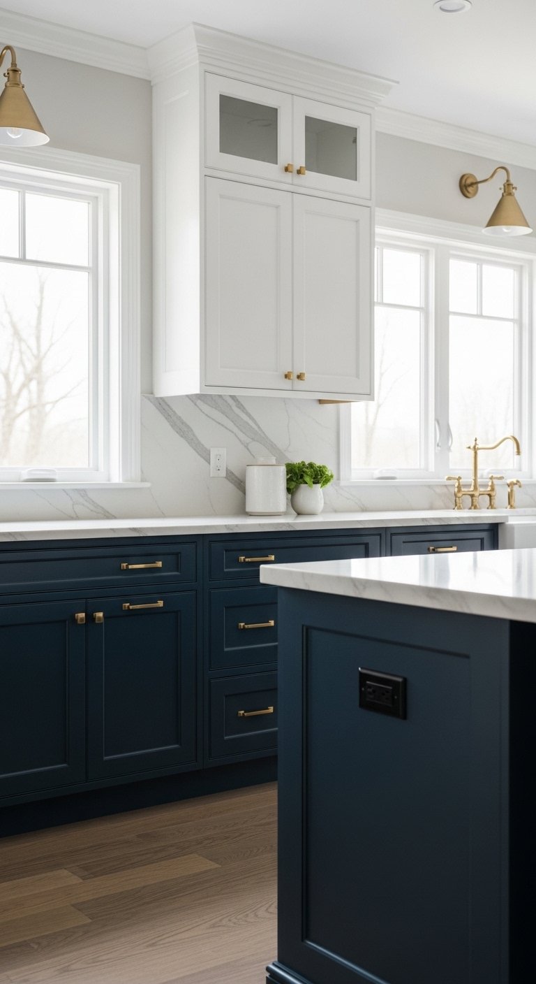 Two-Tone Cabinets for Instant Drama