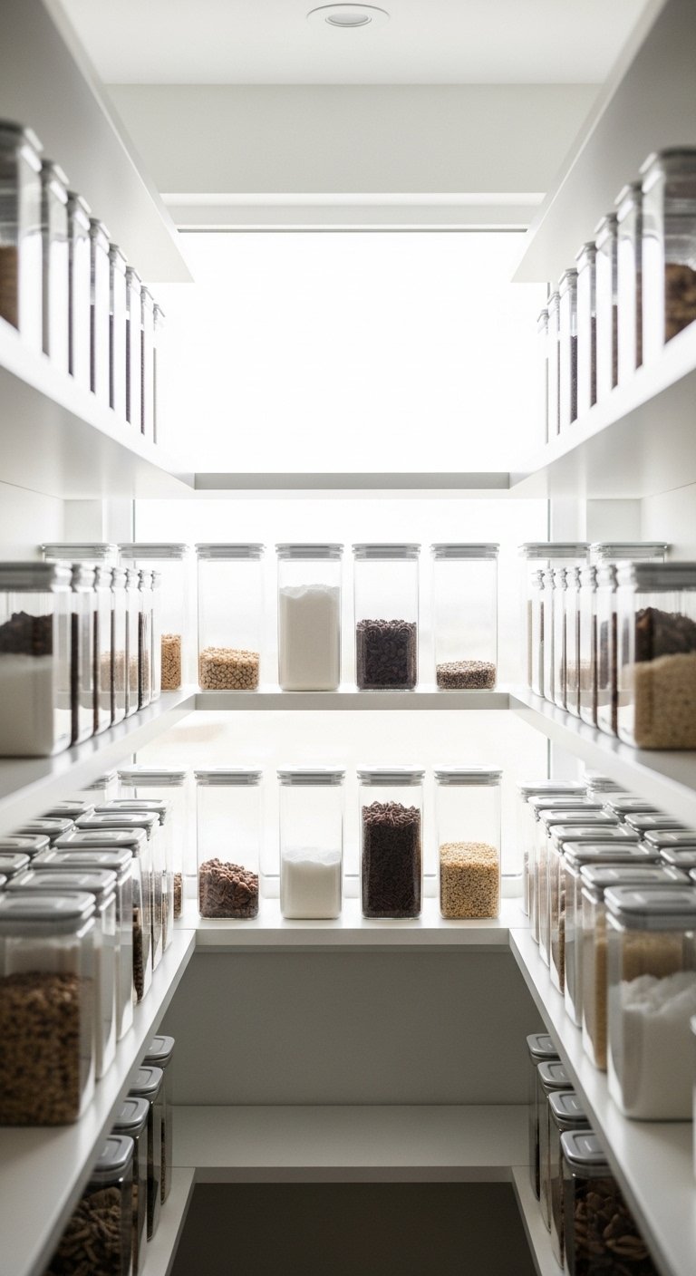 Use Uniform Containers for a Clean Look
