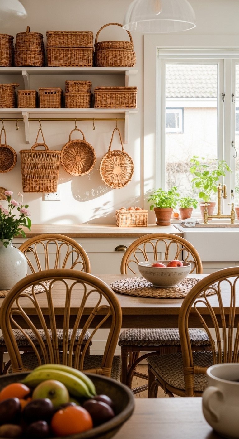 Use Wicker and Rattan Accents
