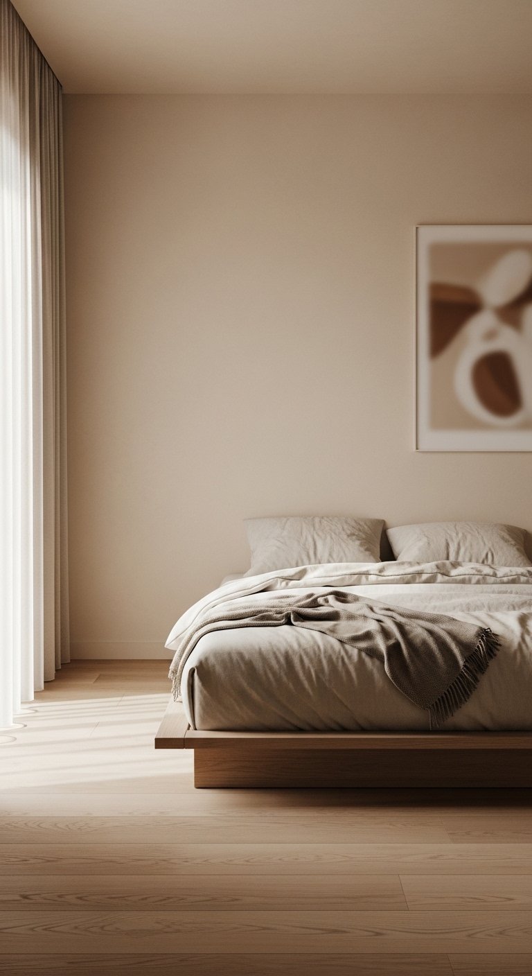 Warm Minimalist Bedroom