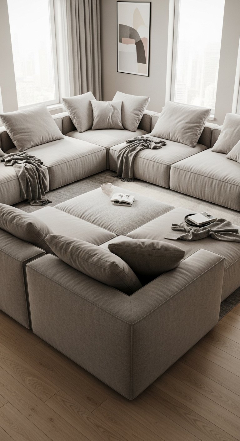 large modular sectional sofa