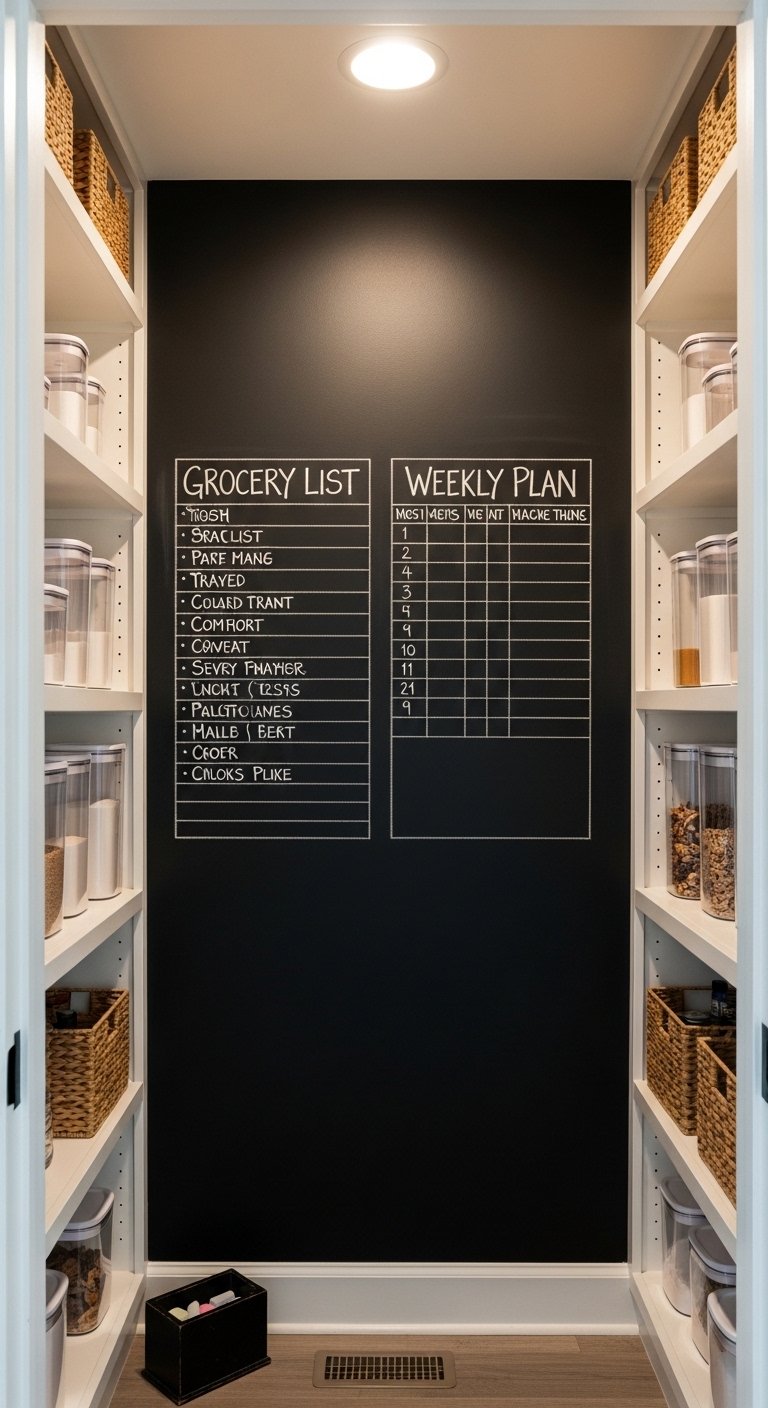 A Chalkboard Paint Back Wall