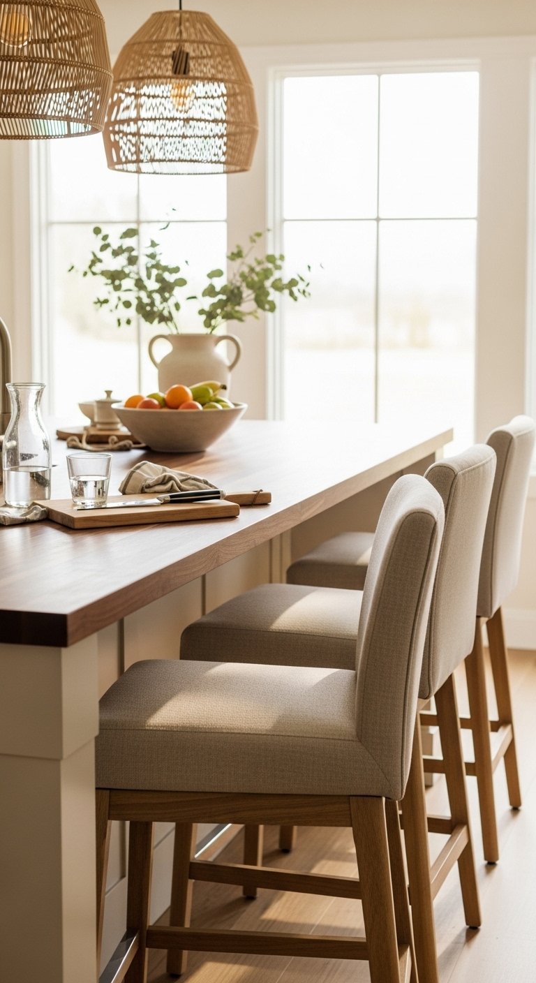 A Kitchen Island with Seating