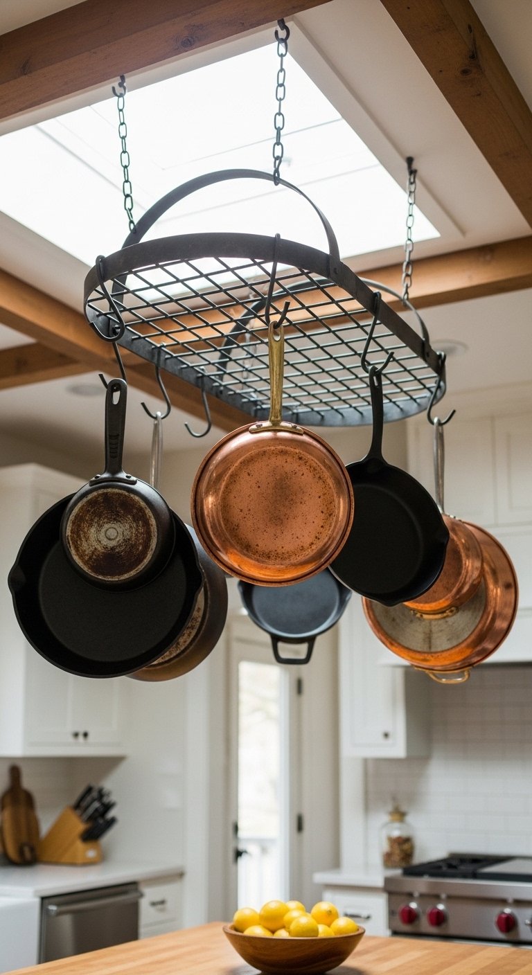 A Pot Rack Is Both Practical and Beautiful