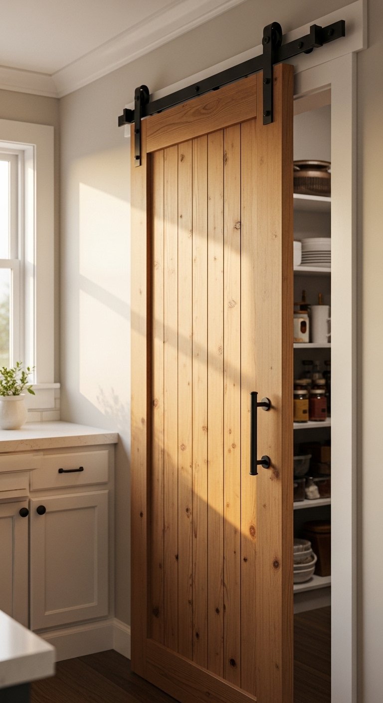 A Sliding Barn Door for Space Saving
