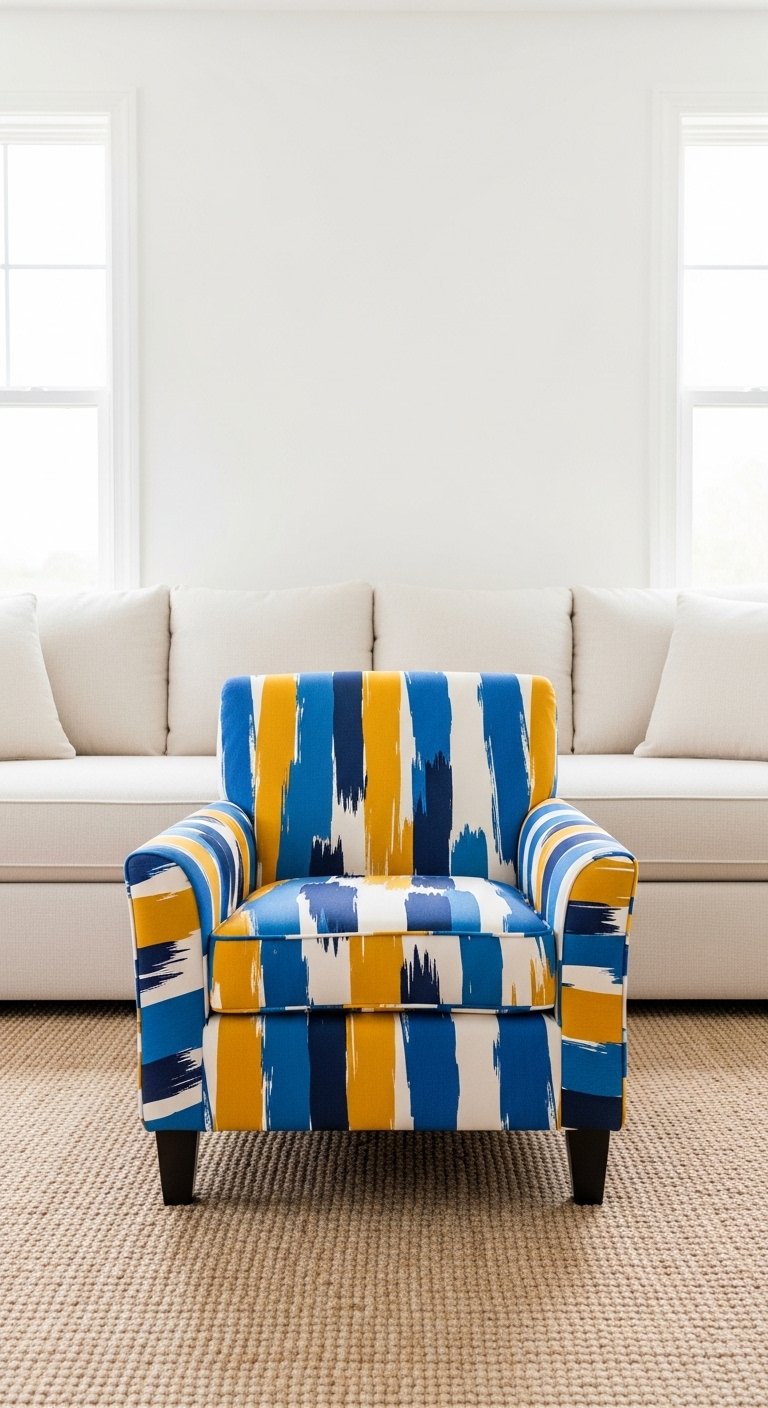 Accent Chair in Bold Pattern