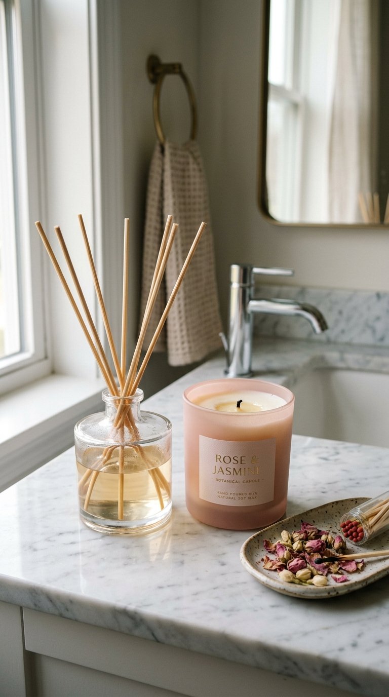 Add Floral Scented Candles or Diffusers
