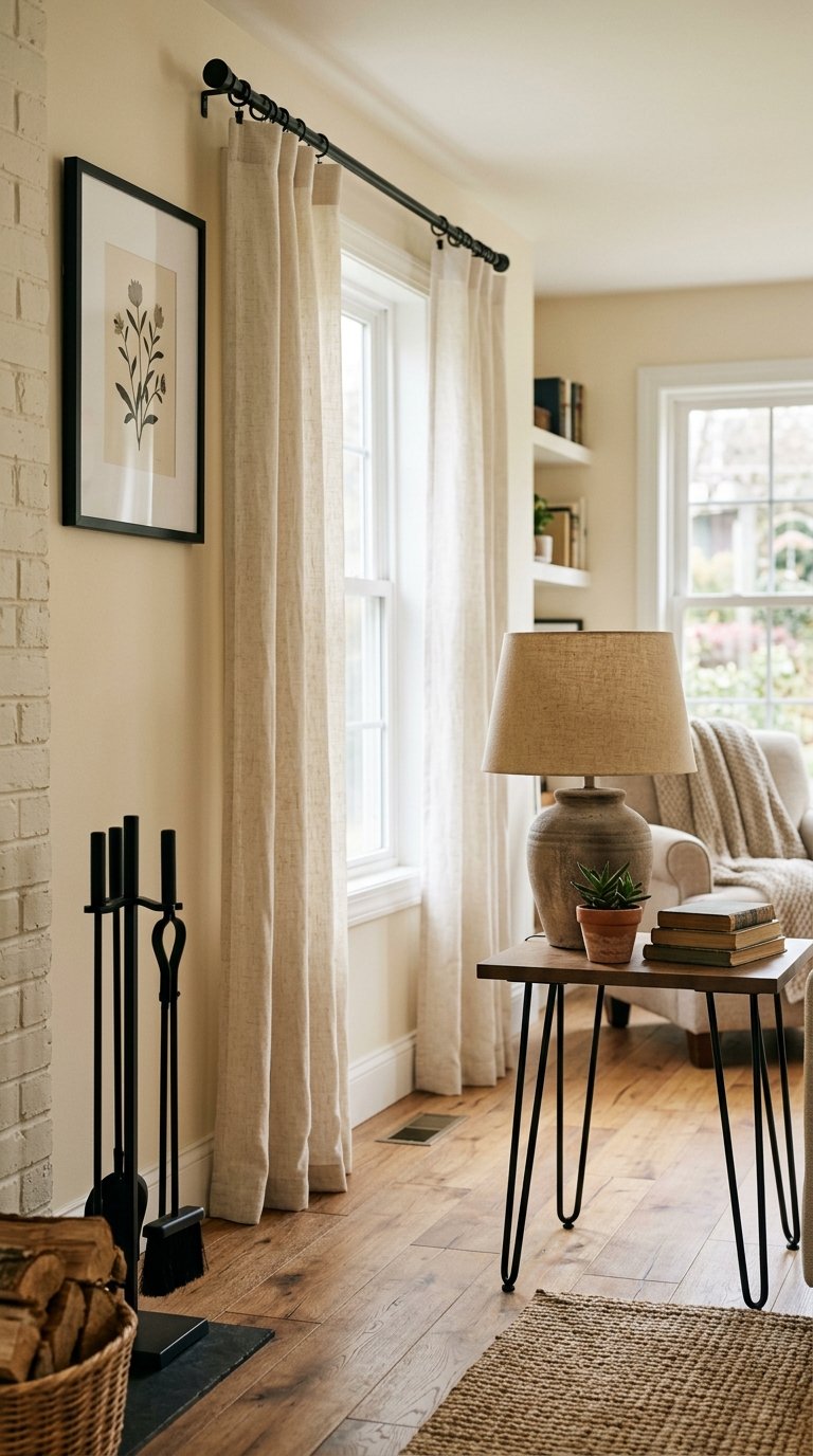 Add Wrought Iron or Black Metal Accents