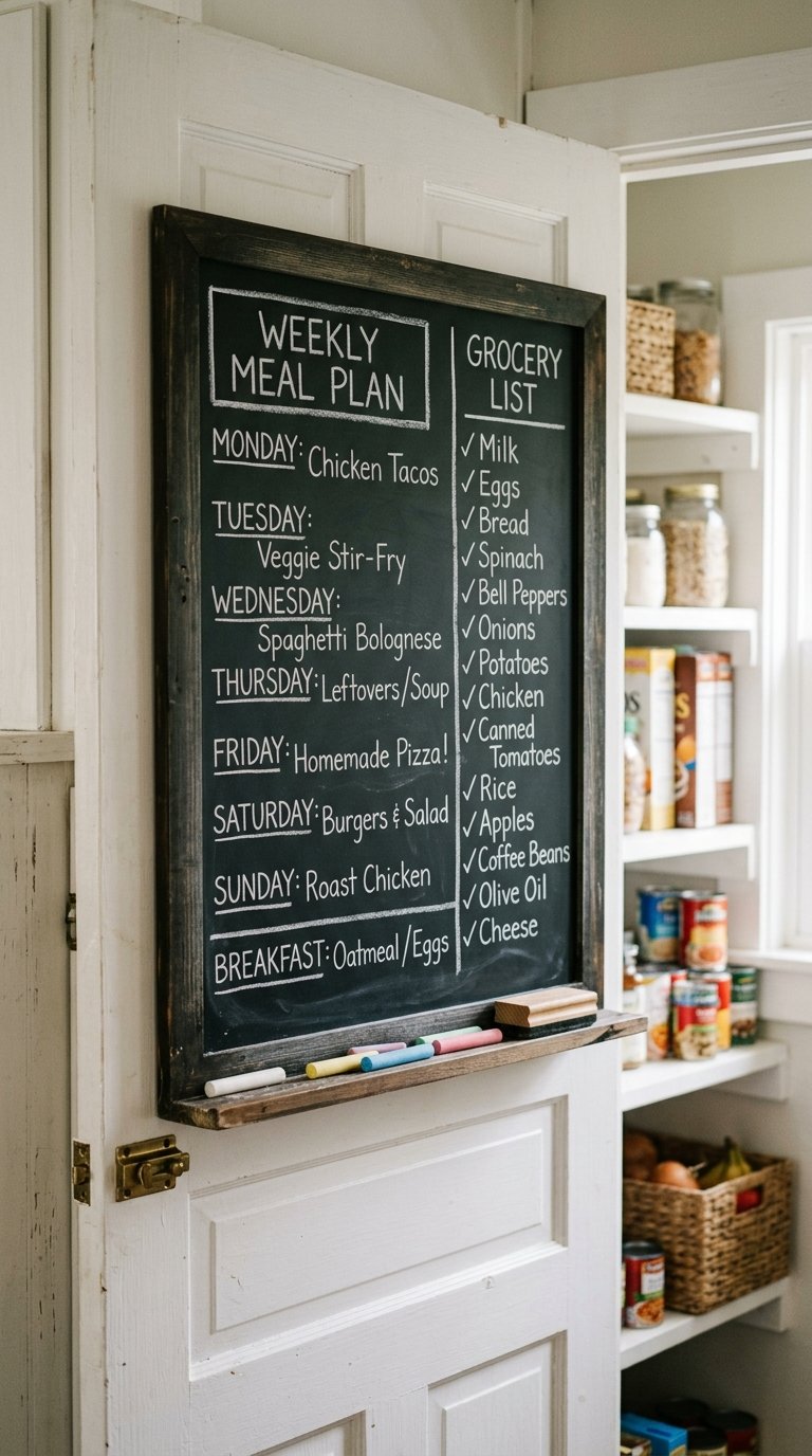 Add a Chalkboard or Whiteboard Inside the Door