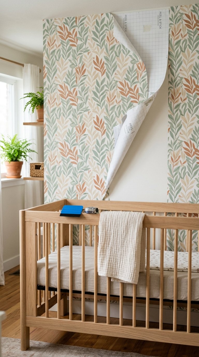 Add a Feature Wall With Peel-and-Stick Wallpaper