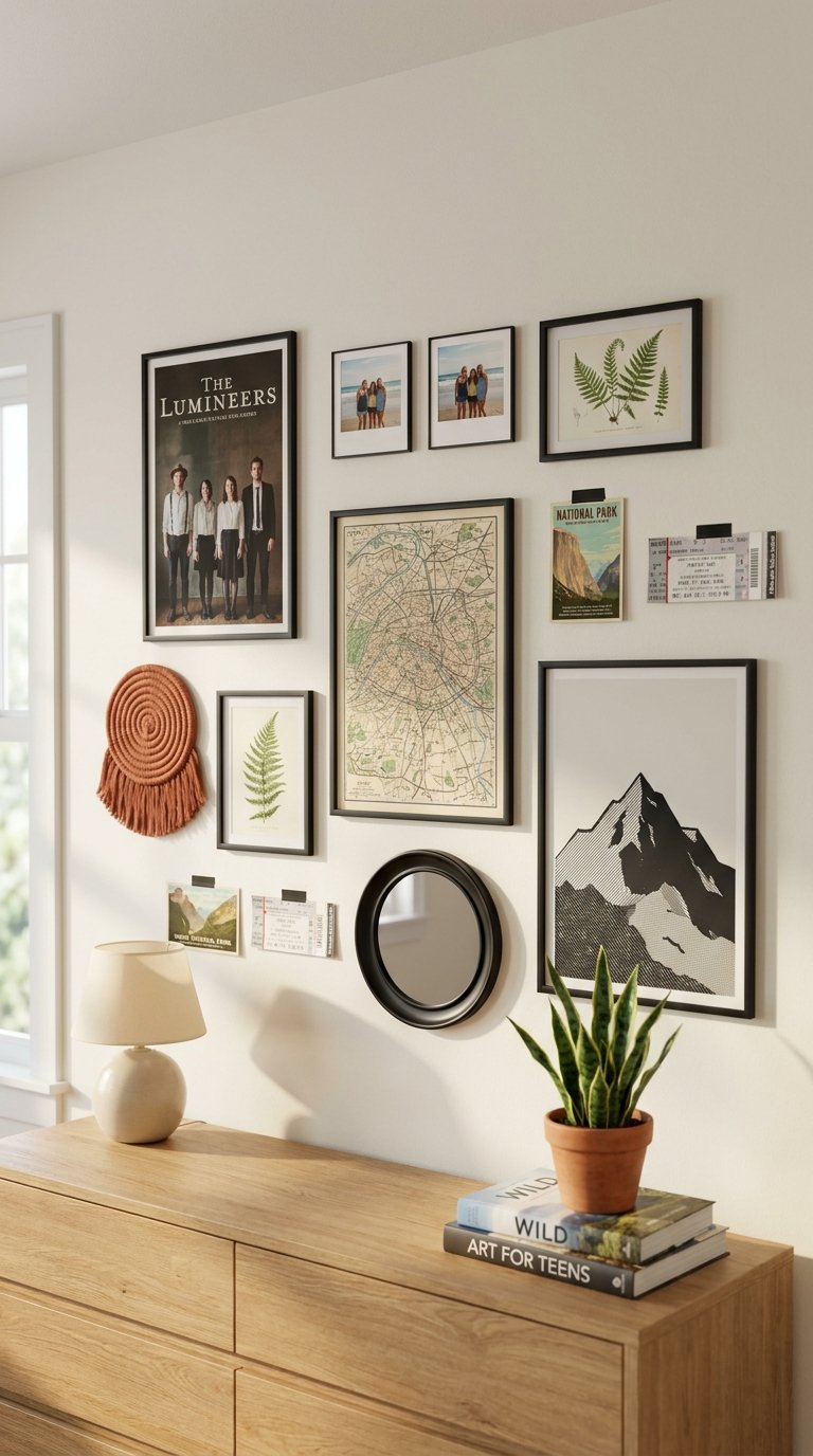 Add a Gallery Wall of Personal Prints and Posters