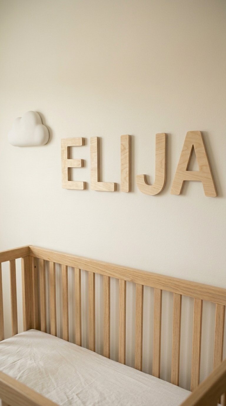 Add a Name Sign Above the Crib