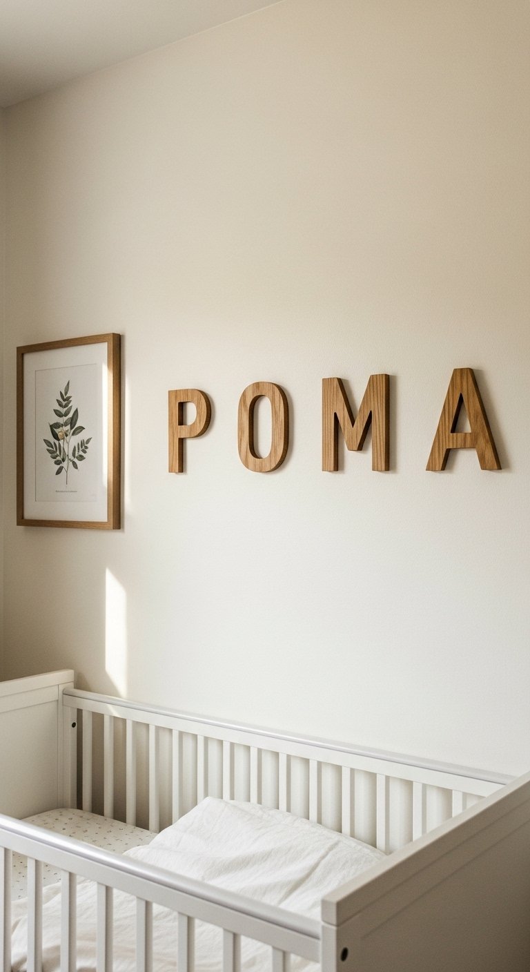 Add a Name Sign Above the Crib