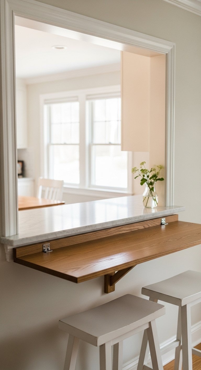 Add a Pass-Through Window to the Dining Area