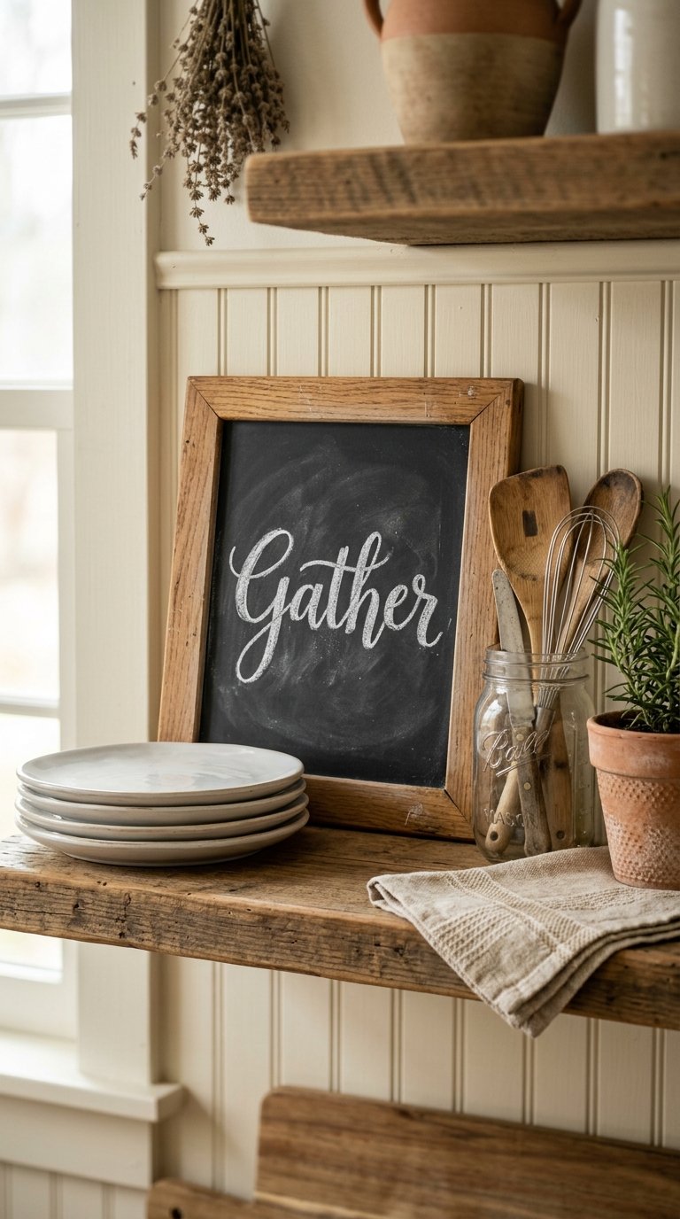 Add a Small Chalkboard Sign
