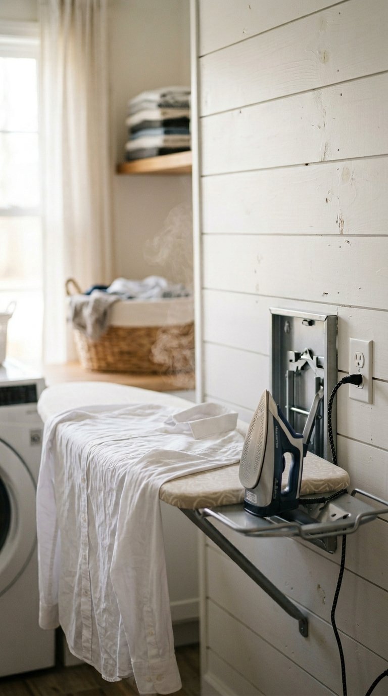 Add a Small Folding Ironing Board