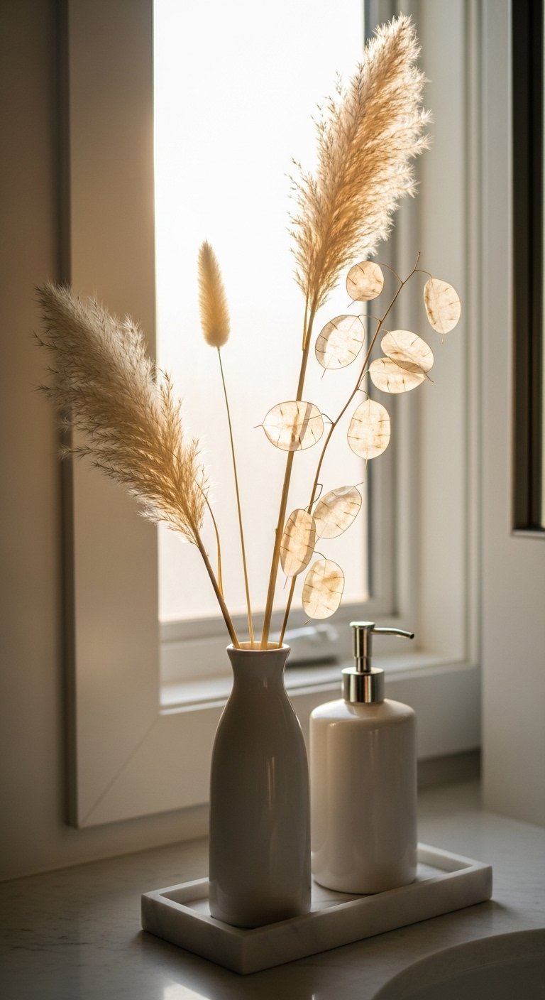 Add a Small Vase With Stems or Dried Florals