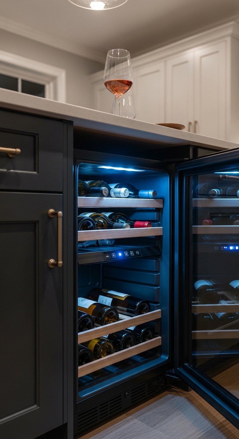 Add a Wine or Beverage Fridge