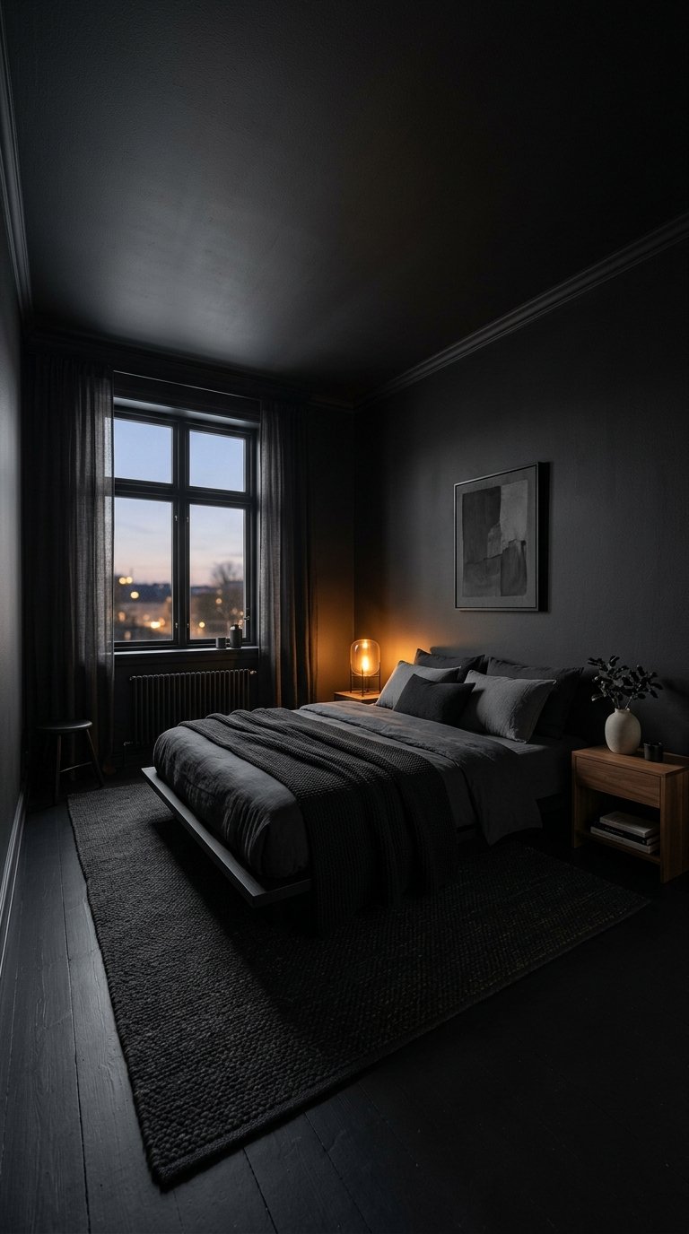 All-Dark Walls, Ceiling, and Woodwork