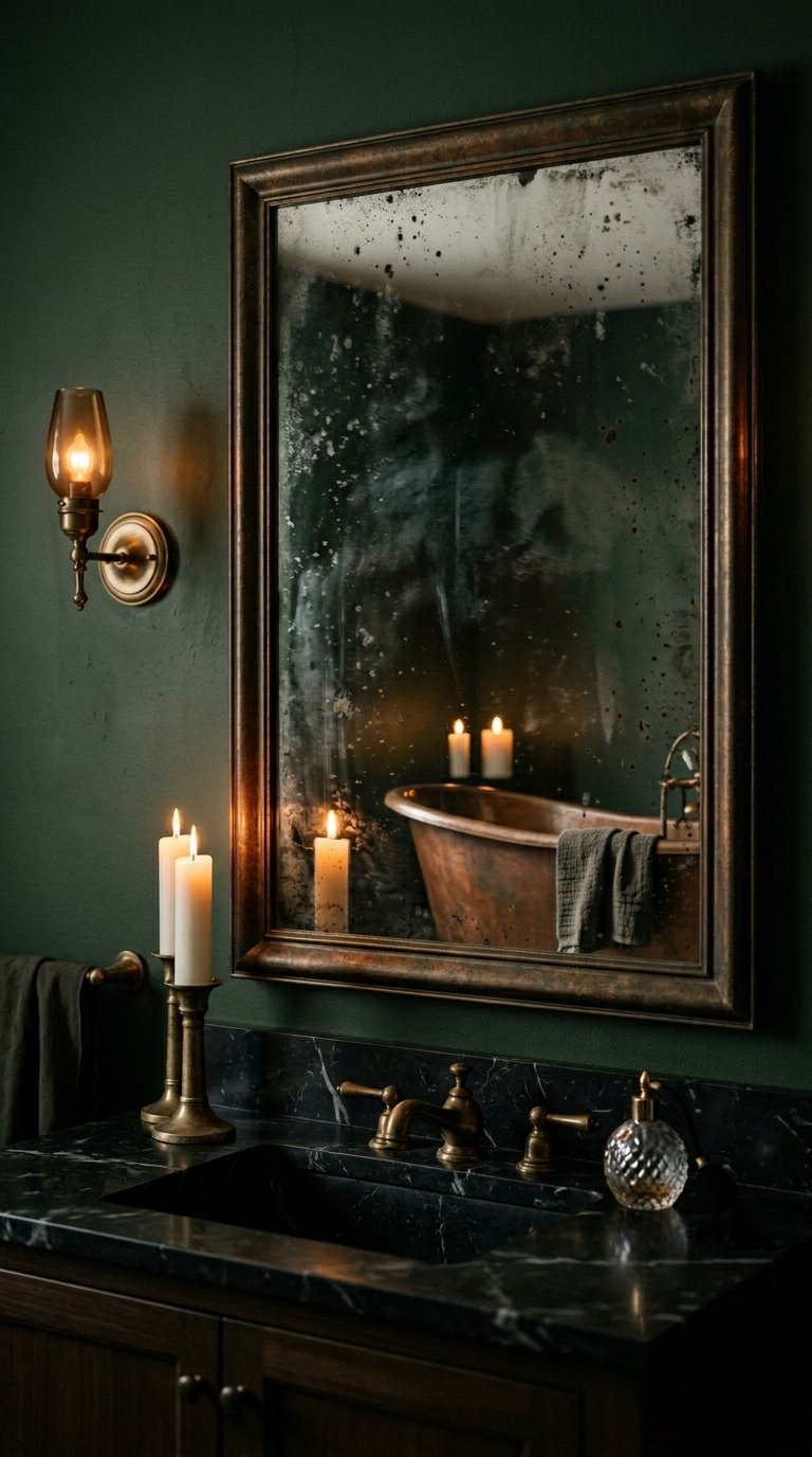 Antiqued or Foxed Mirror