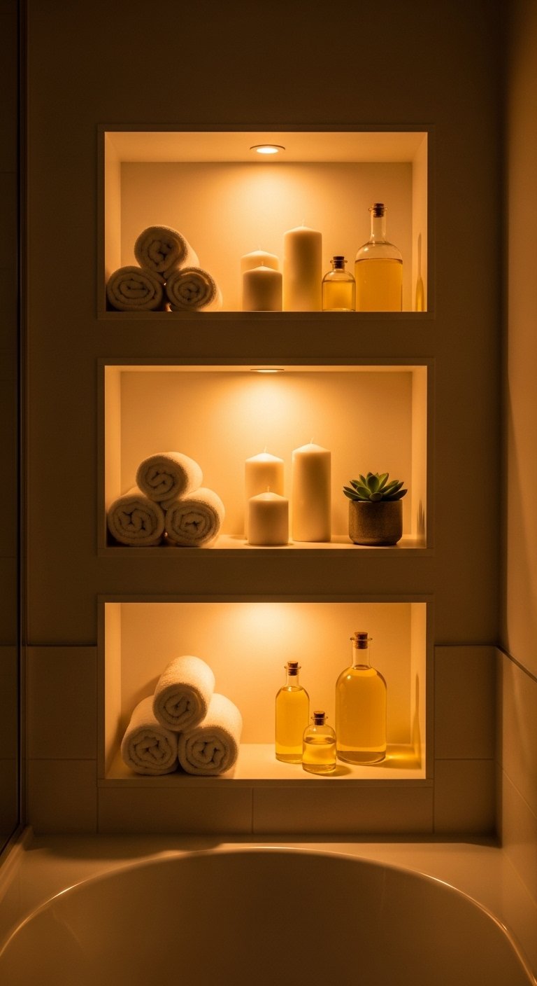 Backlit Shelving for Ambient Glow
