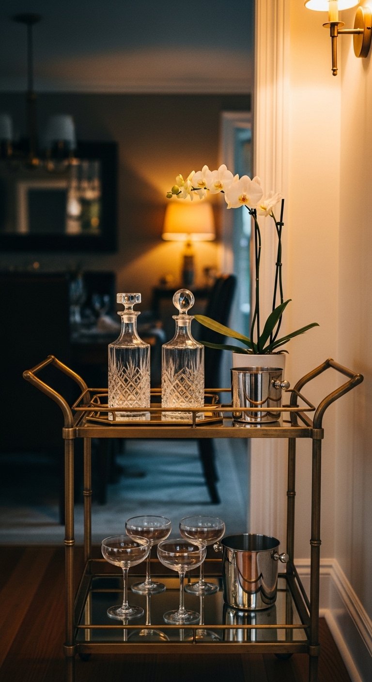 Bar Cart or Drinks Station