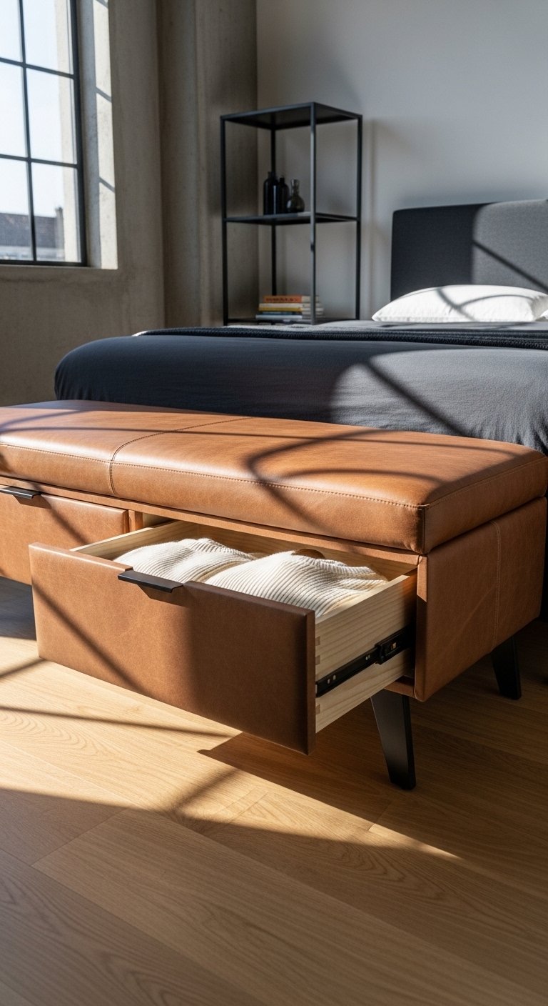 Bench With Built-In Drawers