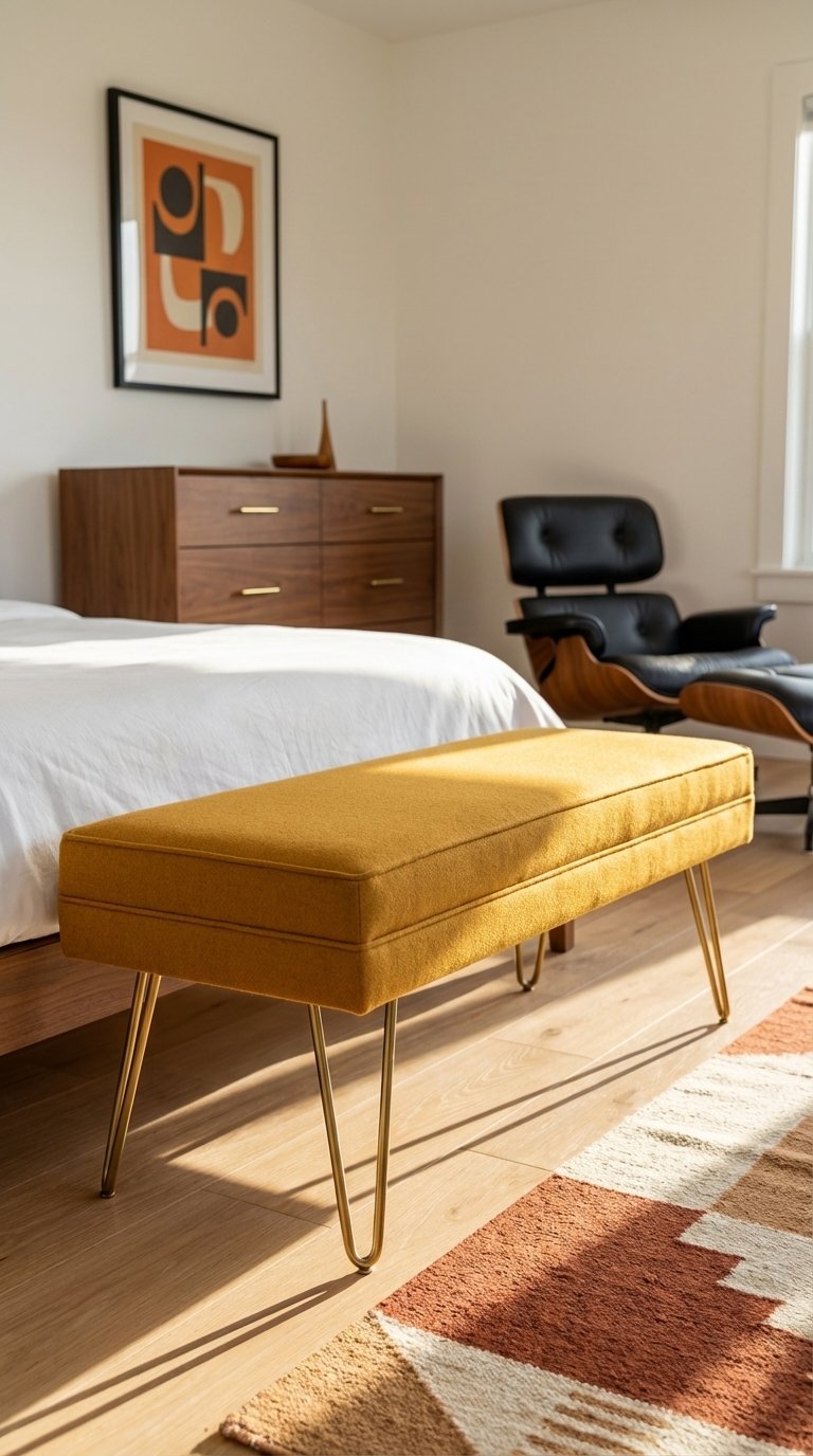 Bench With Hairpin Legs