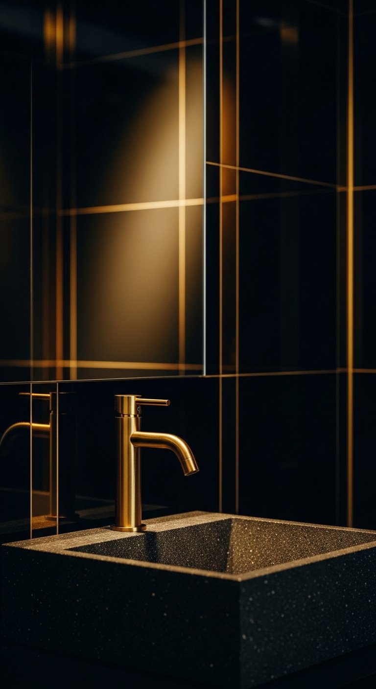 Black & Gold Faucet