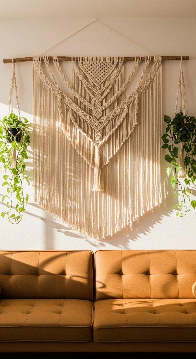 Bring In a Macramé Wall Hanging